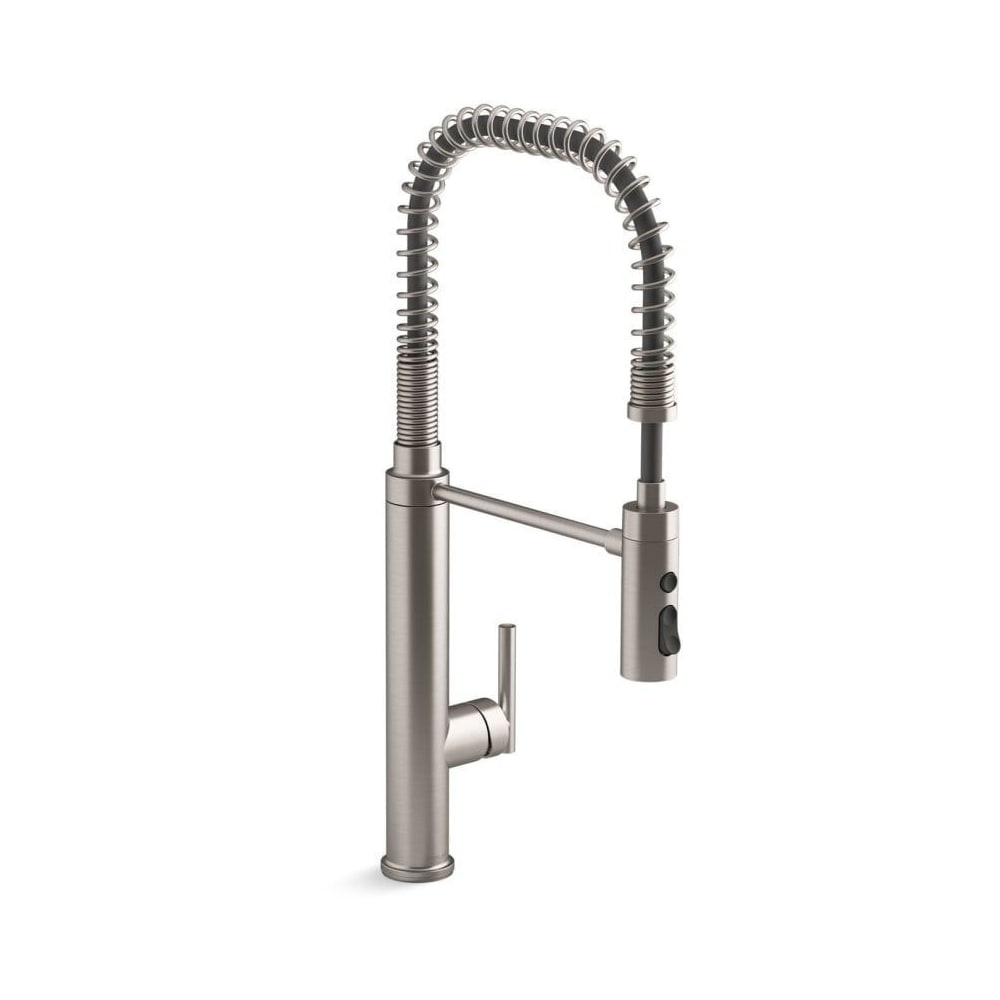 Purist 1.5 GPM Single Hole Pre-Rinse Kitchen Faucet with Sweep Spray, DockNetik, and MasterClean Technologies