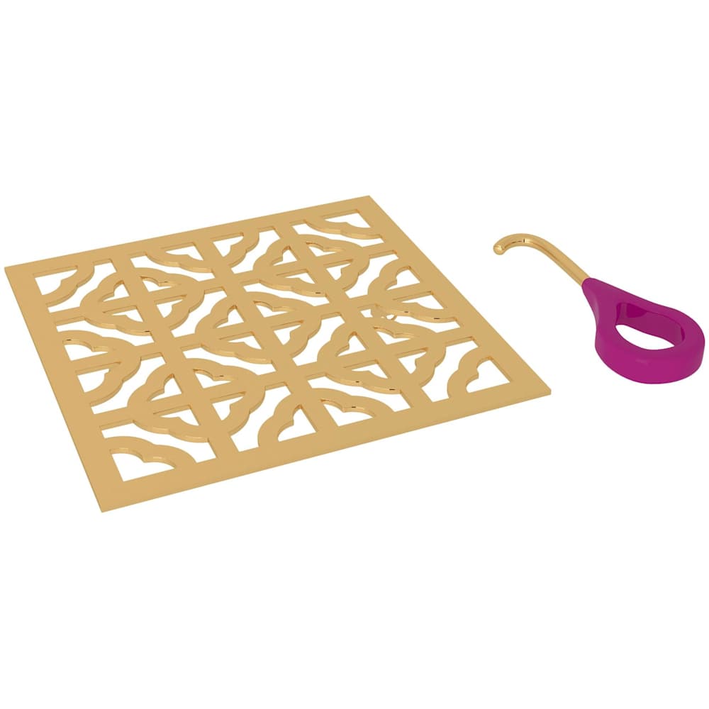 Petal 5-1/8" x 5-1/8" Decorative Spa Shower Drain Cover