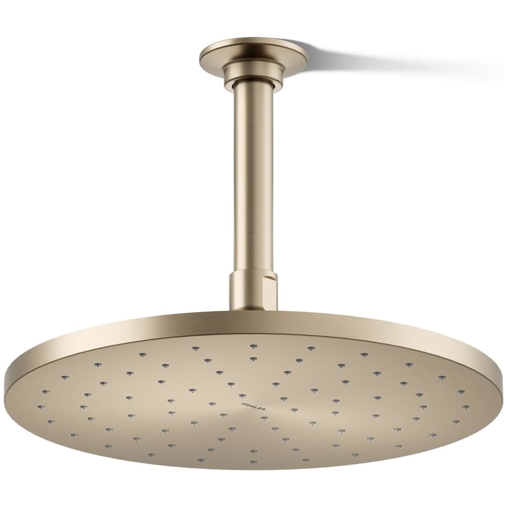 Contemporary Round 10" Single Function 1.75 GPM Rainhead with MasterClean Sprayface and Katalyst Air-Induction Technology