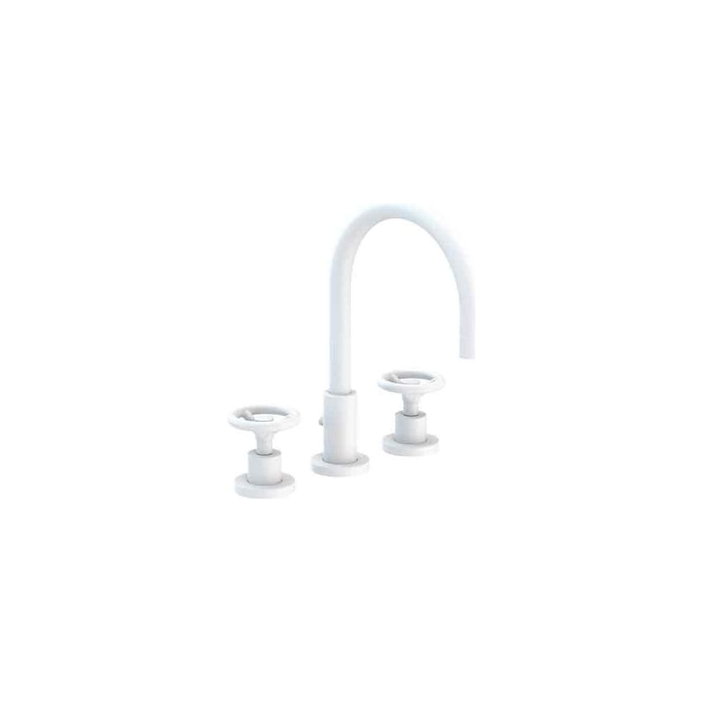 Slater 1.2 GPM Widespread Bathroom Faucet with Pop-Up Drain Assembly and Wheel Handles