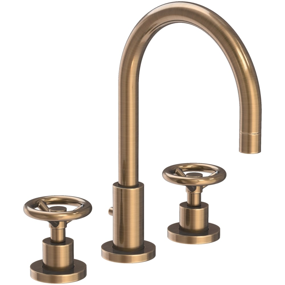 Slater 1.2 GPM Widespread Bathroom Faucet with Pop-Up Drain Assembly and Wheel Handles