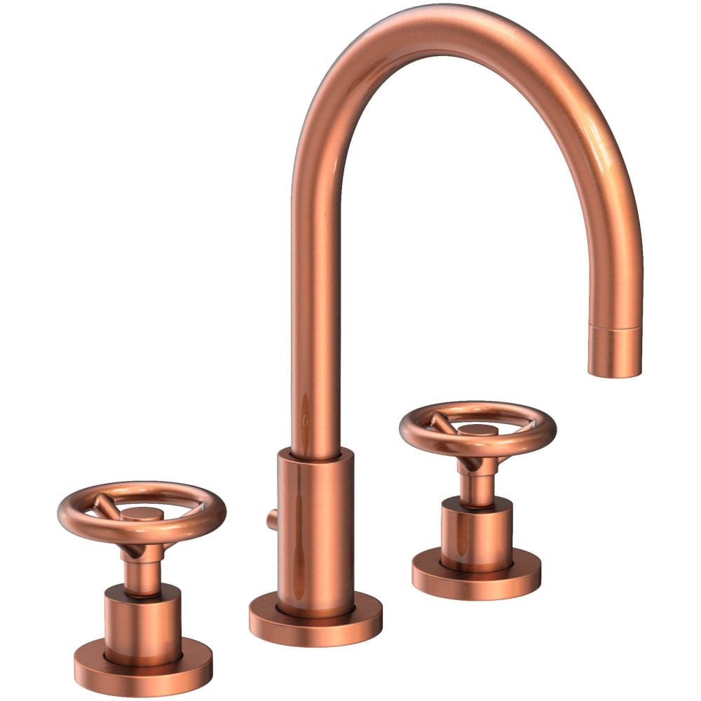 Slater 1.2 GPM Widespread Bathroom Faucet with Pop-Up Drain Assembly and Wheel Handles