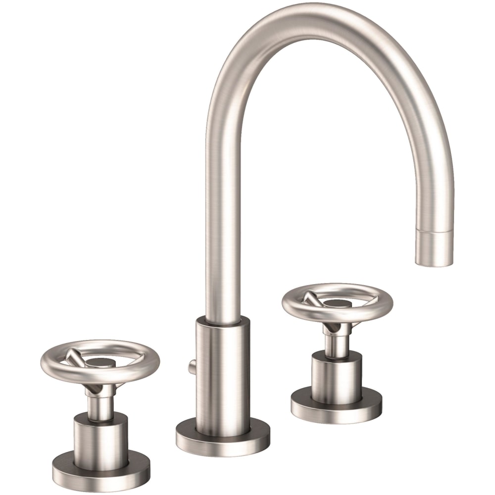Slater 1.2 GPM Widespread Bathroom Faucet with Pop-Up Drain Assembly and Wheel Handles