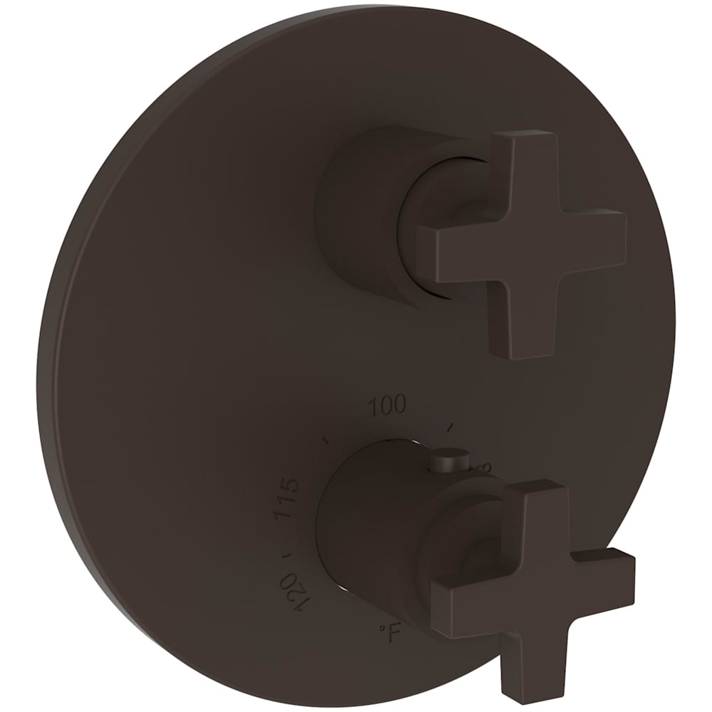 Dorrance Three Function Thermostatic Valve Trim Only with Dual Cross Handles, Integrated Diverter, and Volume Control - Less Rough In