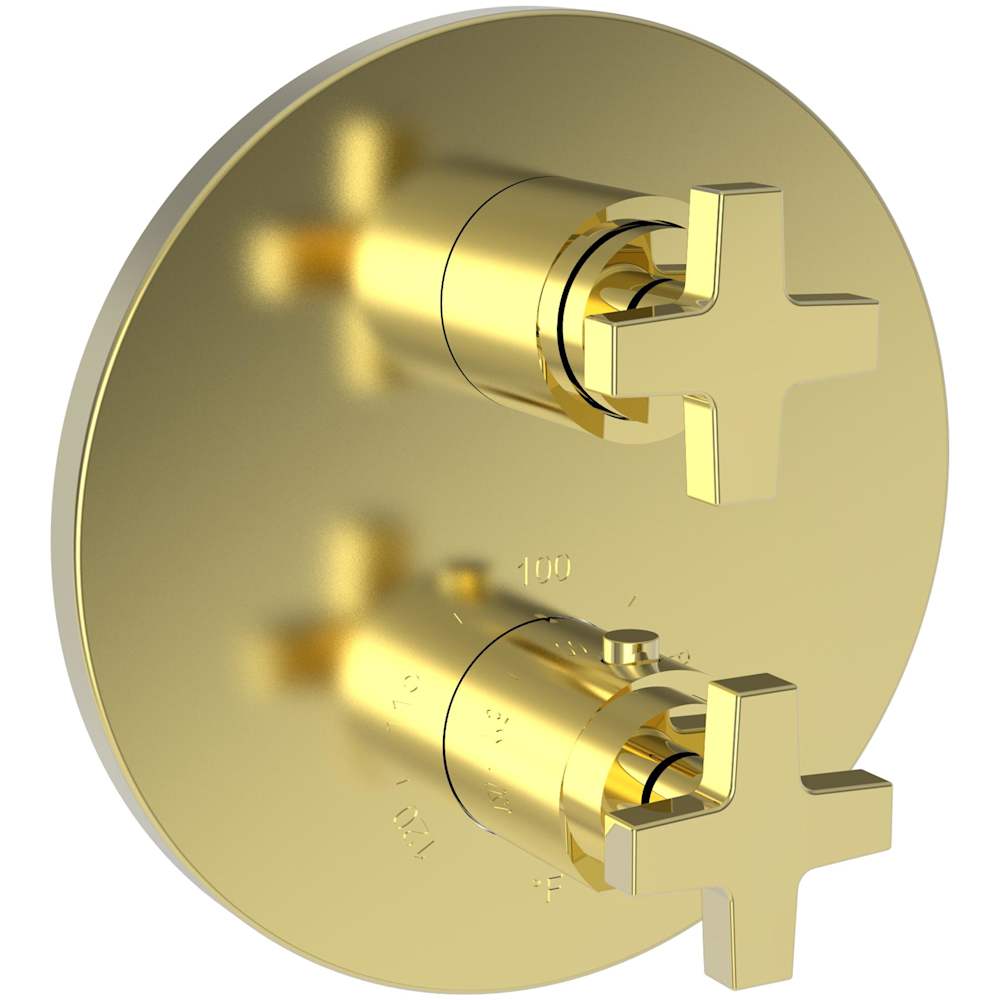 Dorrance Three Function Thermostatic Valve Trim Only with Dual Cross Handles, Integrated Diverter, and Volume Control - Less Rough In
