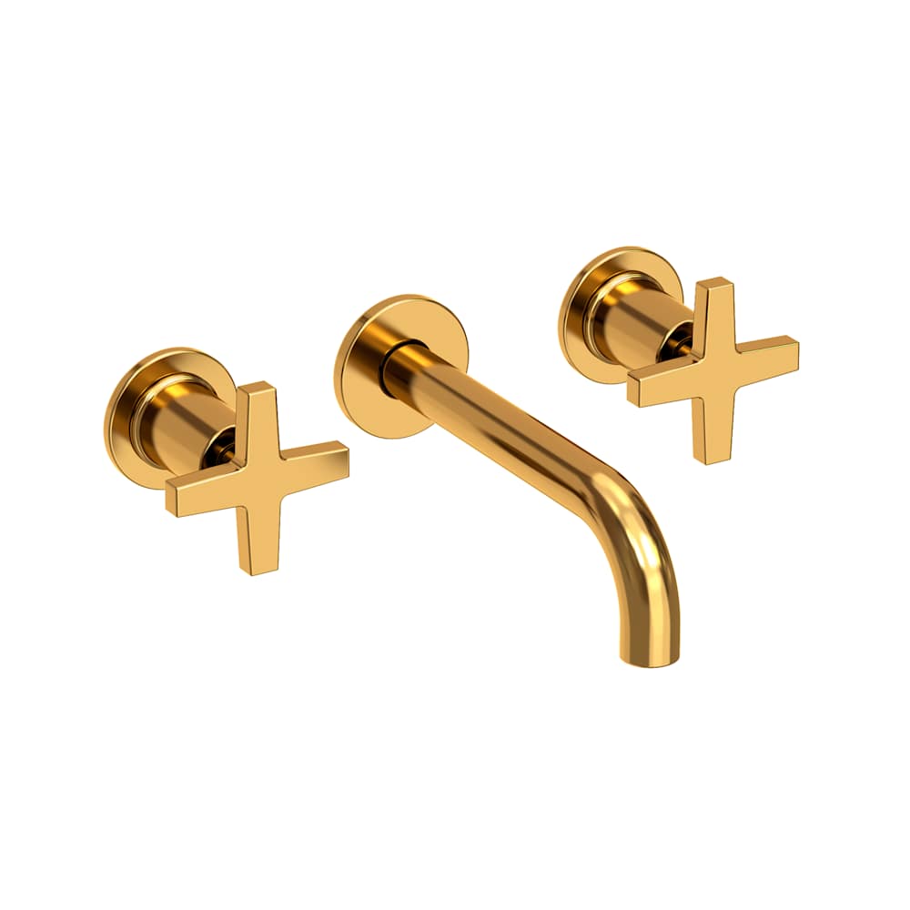 Dorrance 1.2 GPM Wall Mounted Widespread Bathroom Faucet with Cross Handles