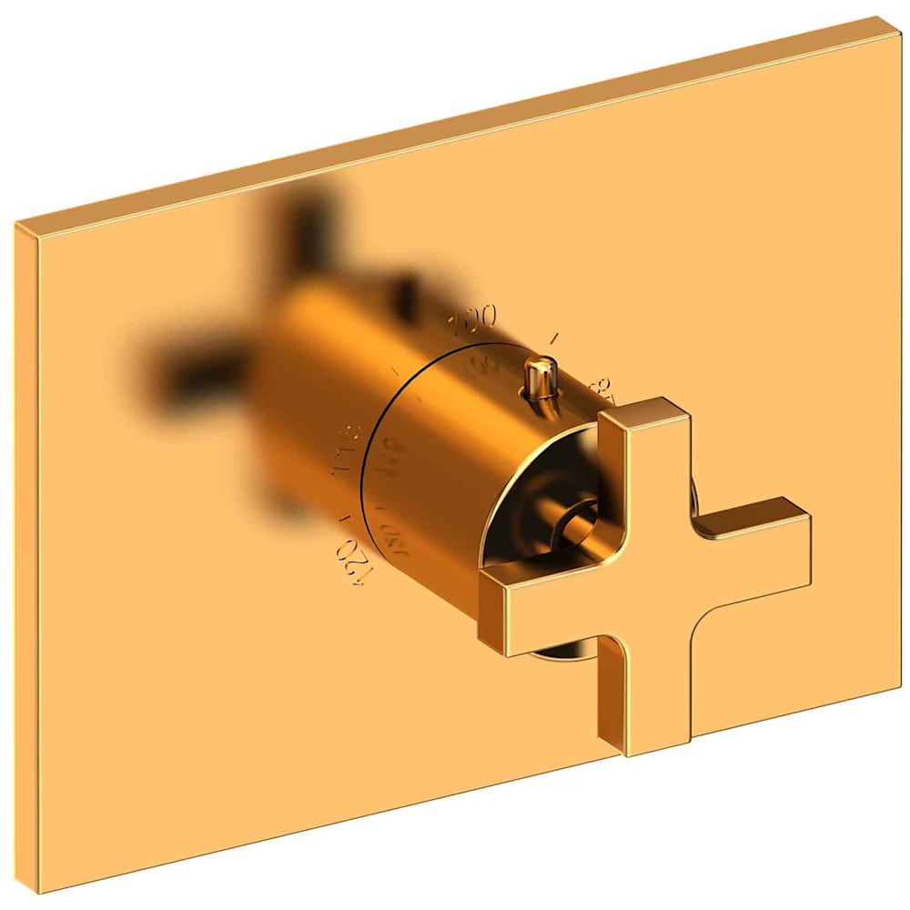 Secant Thermostatic Valve Trim Only with Single Cross Handle and Diverter Functionality - Less Rough In