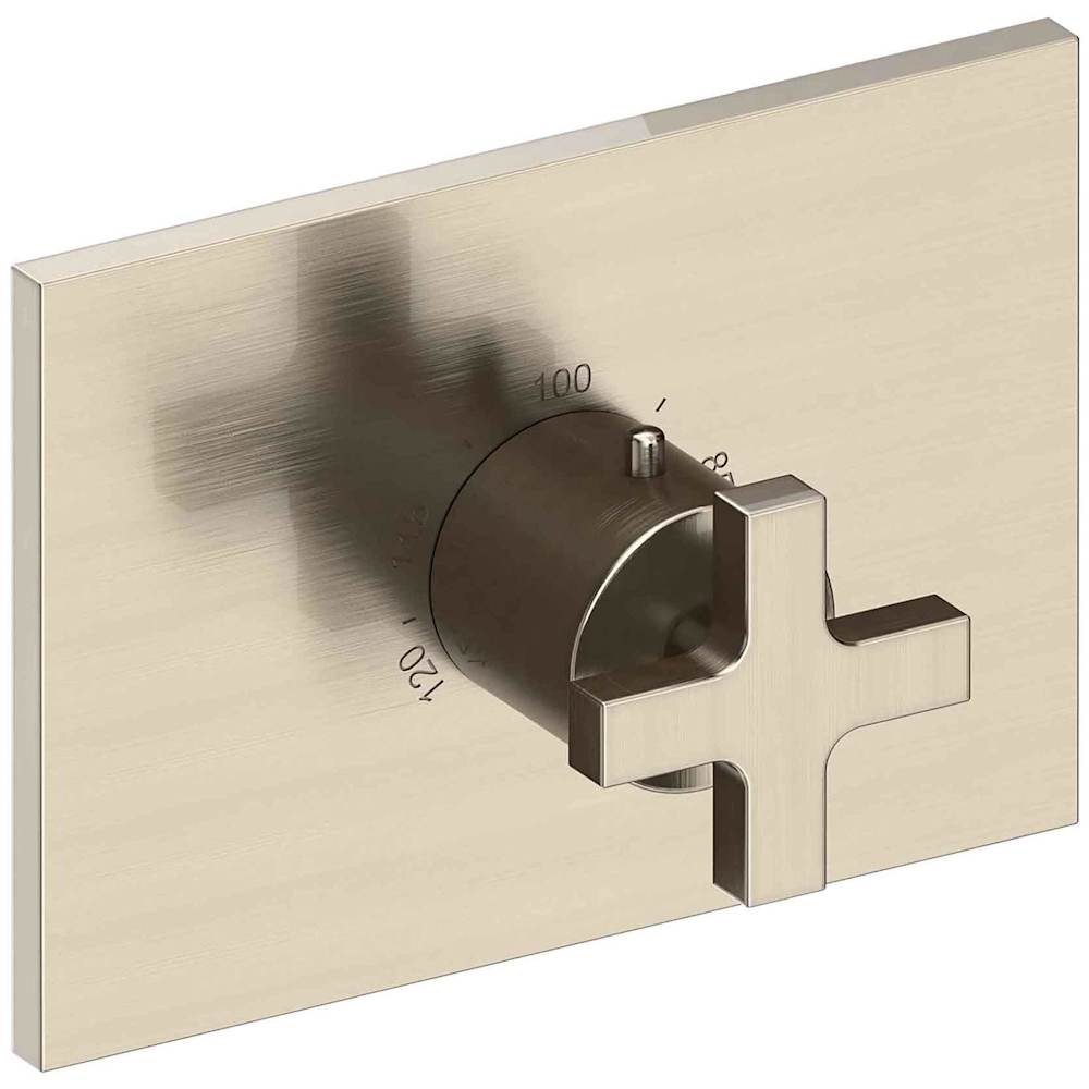 Secant Thermostatic Valve Trim Only with Single Cross Handle and Diverter Functionality - Less Rough In