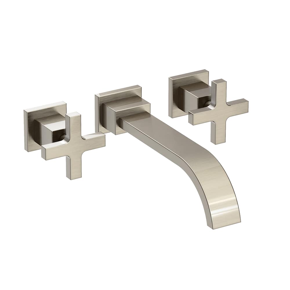 Secant 1.2 GPM Wall Mounted Widespread Bathroom Faucet