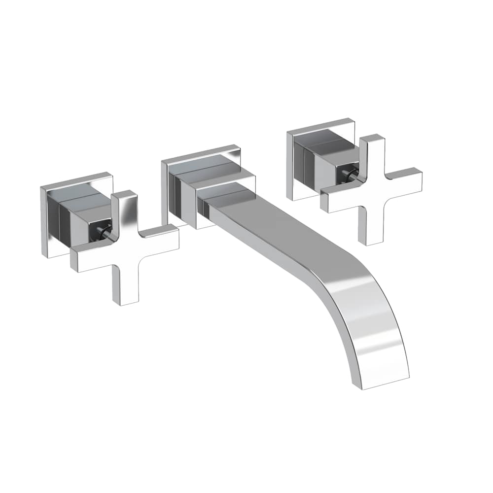 Secant 1.2 GPM Wall Mounted Widespread Bathroom Faucet