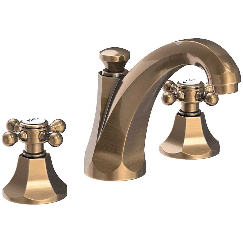 Metropole 1.2 GPM Widespread Bathroom Faucet with Pop-Up Drain Assembly and Cross Handles