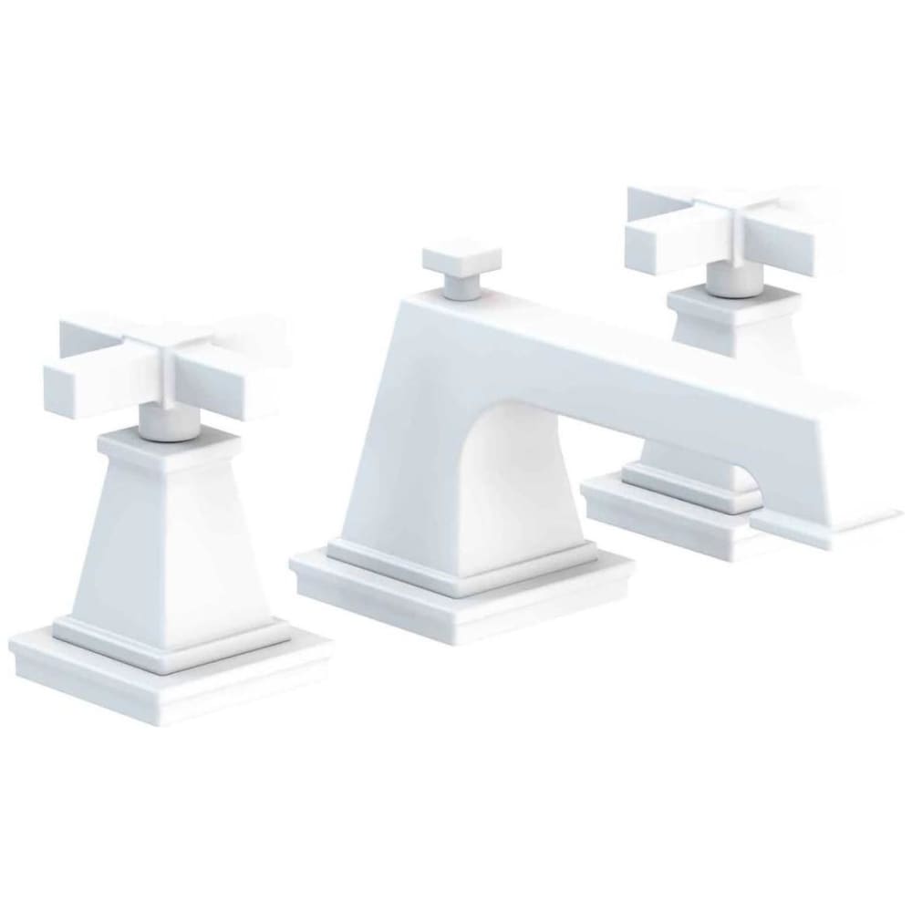 Malvina 1.2 GPM Widespread Bathroom Faucet with Pop-Up Drain Assembly with Cross Handles