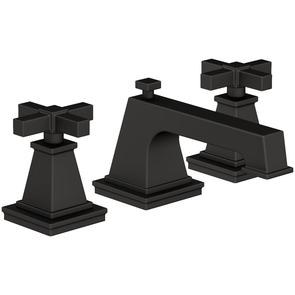 Malvina 1.2 GPM Widespread Bathroom Faucet with Pop-Up Drain Assembly with Cross Handles