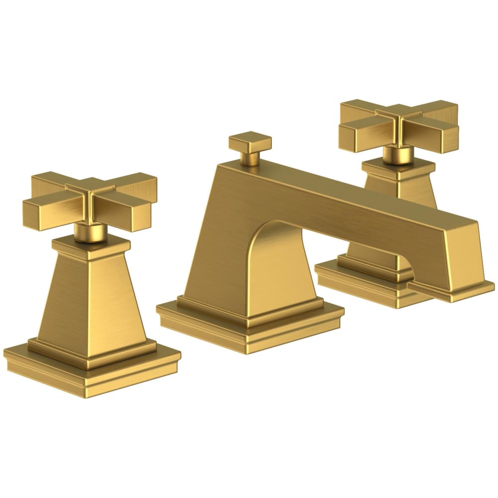 Malvina 1.2 GPM Widespread Bathroom Faucet with Pop-Up Drain Assembly with Cross Handles