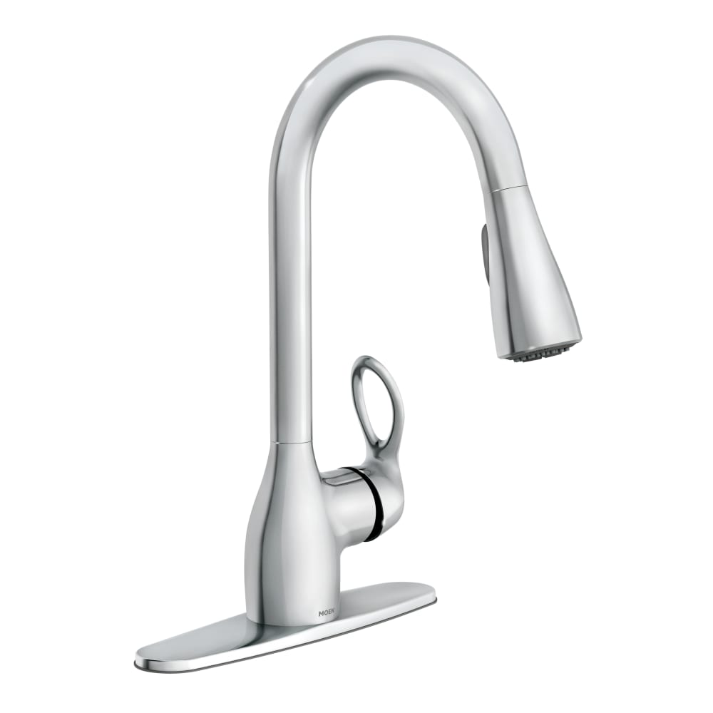 Moen Kleo Single Handle Kitchen Faucet with Pullout Spray Chrome