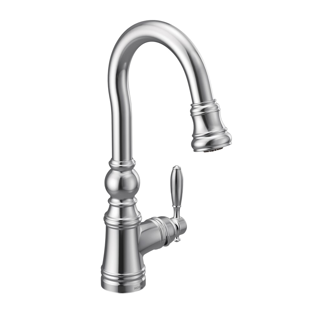 Moen Wynford Centerset High-Arc Bathroom Faucet (Valve Included) Chrome