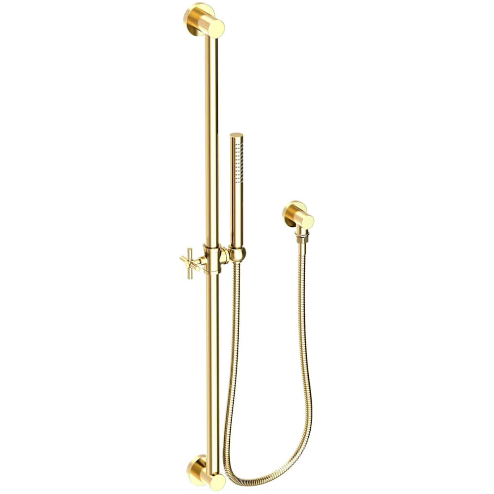 1.8 GPM Single Function Hand Shower Package - Includes Slide Bar, Hose, and Water Supply