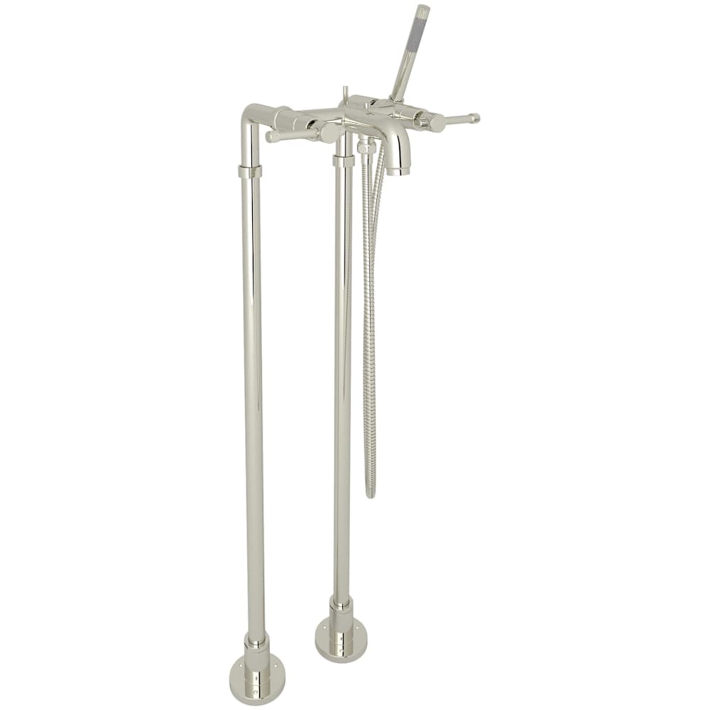 Campo Floor Mounted Tub Filler with Built-In Diverter - Includes Hand Shower