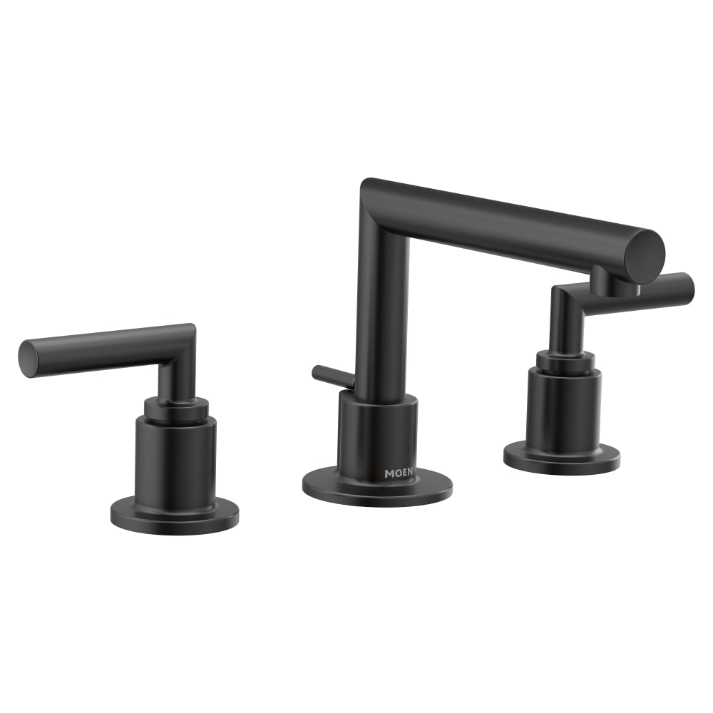 Moen Weymouth Single Handle Single Hole Bathroom Faucet (Valve Included) Matte Black