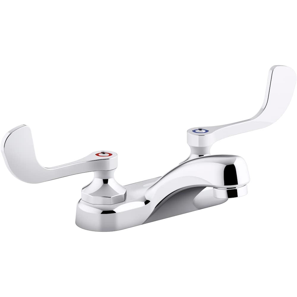 Triton Bowe 0.5 GPM Deck Mounted Bathroom Faucet with Wristblade Handles
