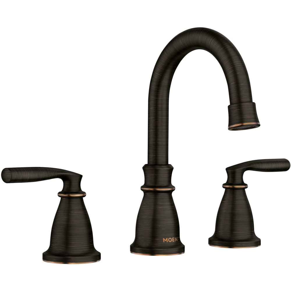 Moen Hilliard 1.2 GPM Widespread Bathroom Faucet with Pop-Up Drain Assembly and Duralock Technology Mediterranean Bronze