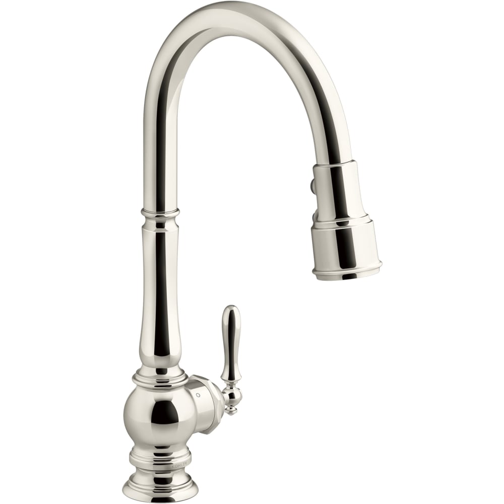 Artifacts Touchless 1.5 GPM Single Hole Pull Down Kitchen Faucet with Three-Function Spray Head
