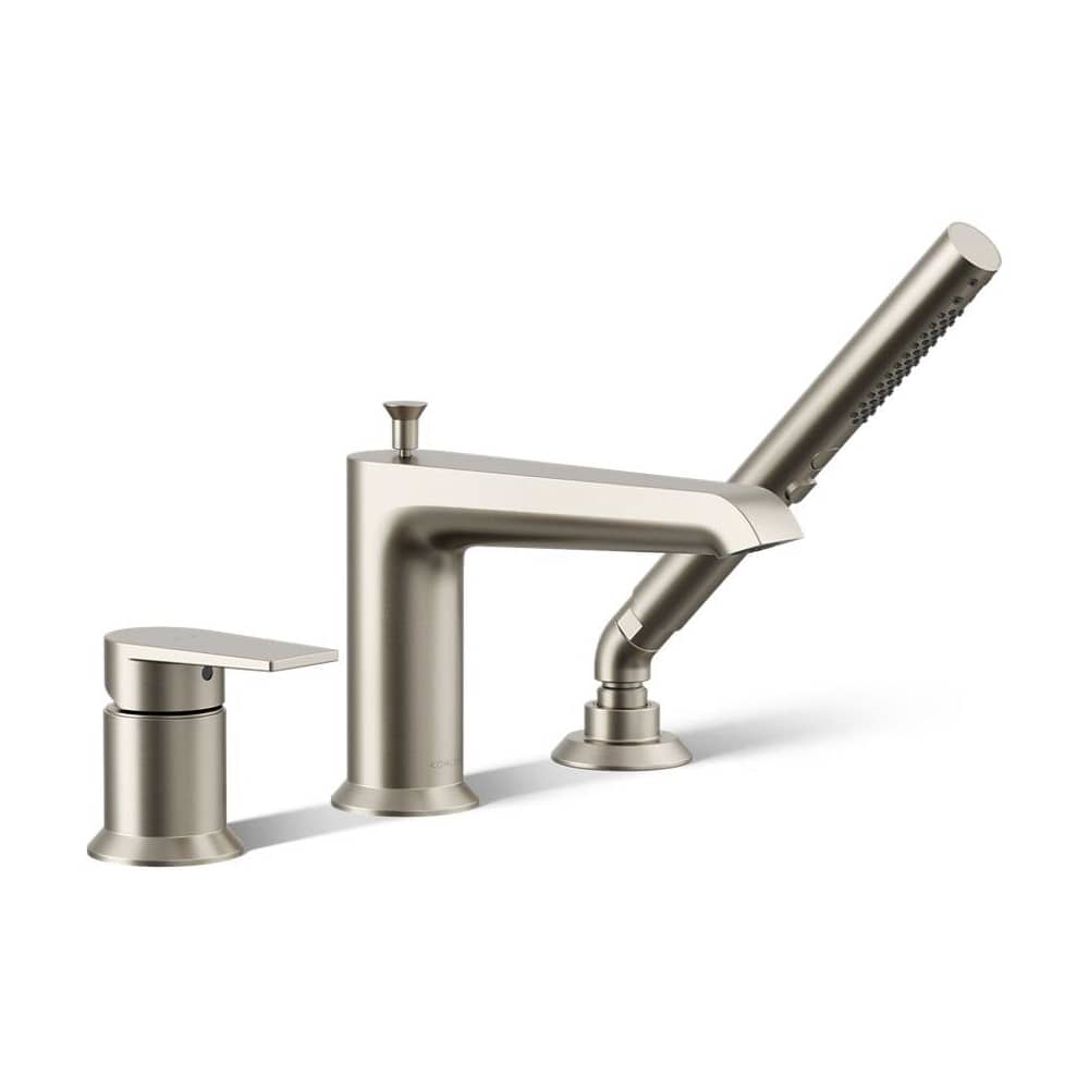 Hint Deck Mounted Roman Tub Filler with Built-In Diverter - Includes Hand Shower
