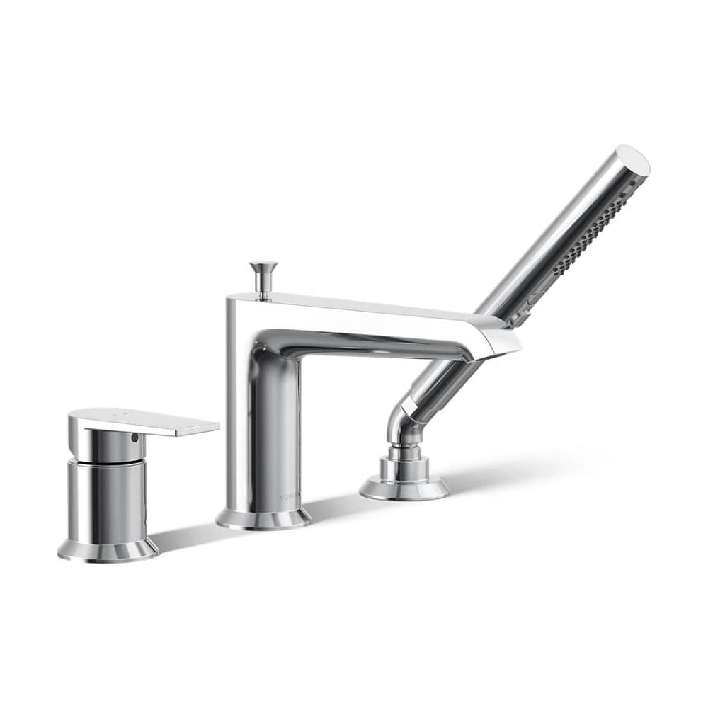 Hint Deck Mounted Roman Tub Filler with Built-In Diverter - Includes Hand Shower