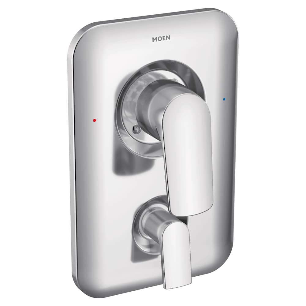 Moen Adler Tub and Shower Package with 1.8 GPM Multi Function Shower Head and Posi-Temp Control Valve Spot Resist Brushed Nickel