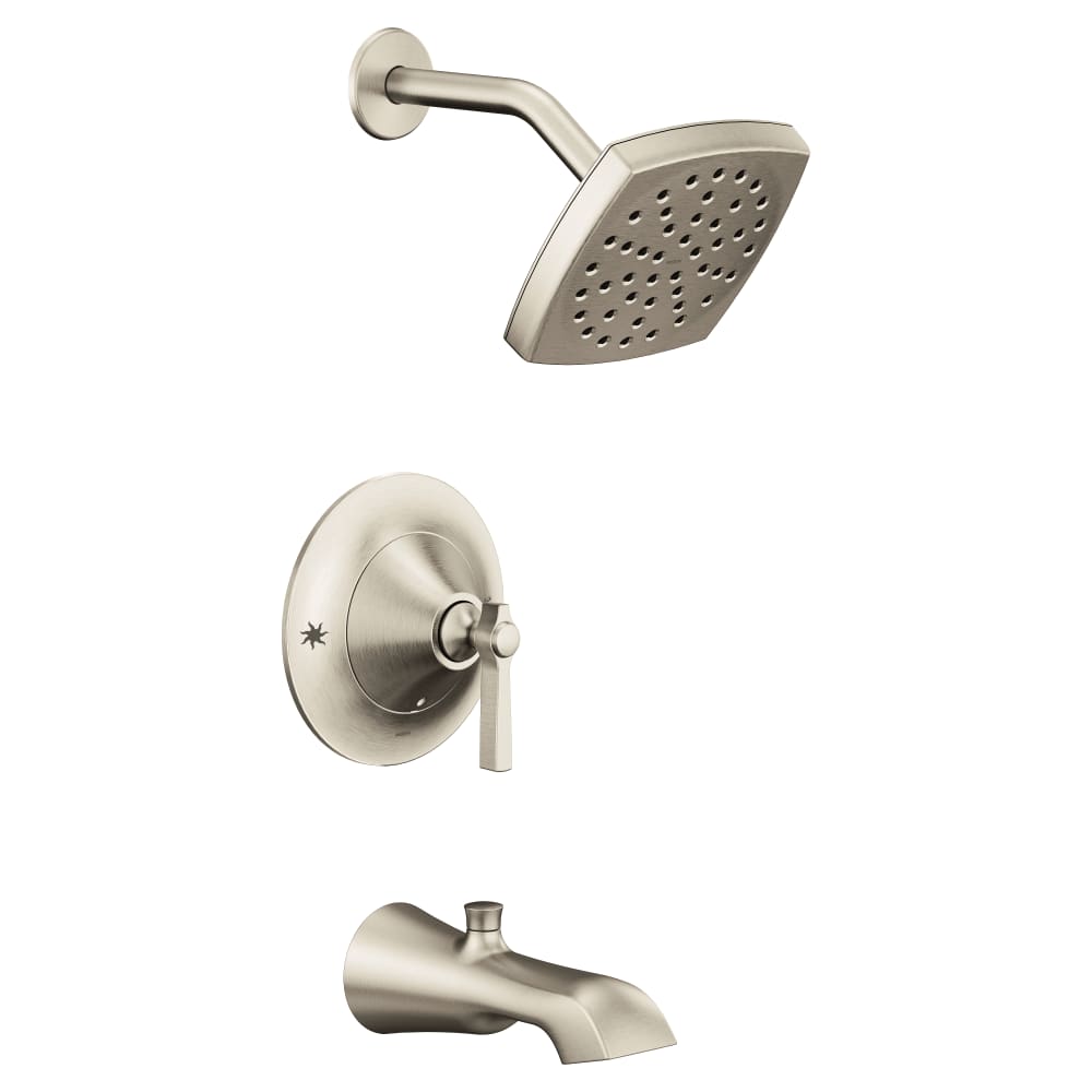 Moen Weymouth 6 3/4" Wall Mounted Tub Spout with 1/2" Slip Fit Connection (With Diverter) Chrome