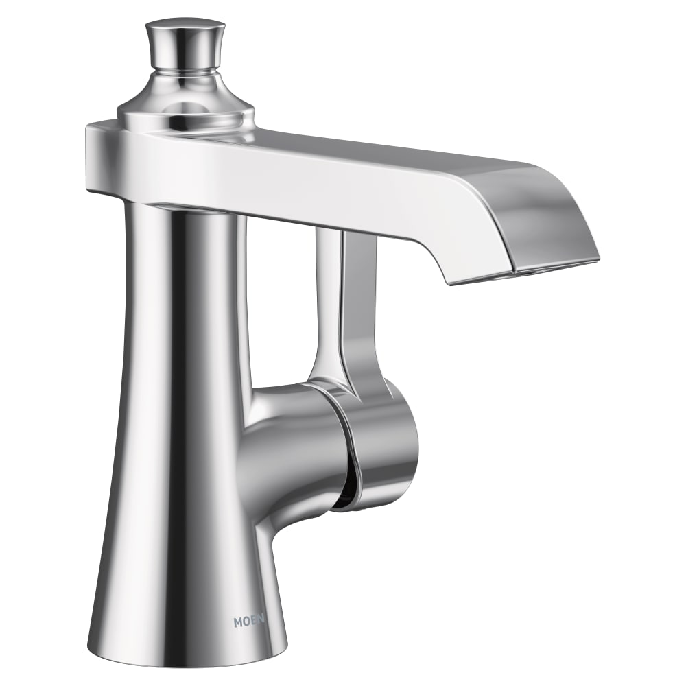 Moen Greenfield 1.2 GPM Single Hole Bathroom Faucet Brushed Nickel
