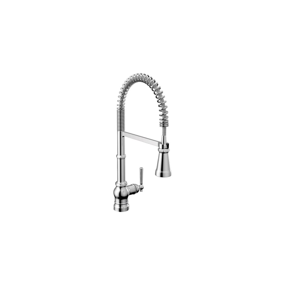 Moen Dartmoor 1.2 GPM Single Hole Bathroom Faucet with Pop-Up Drain Assembly Matte Black