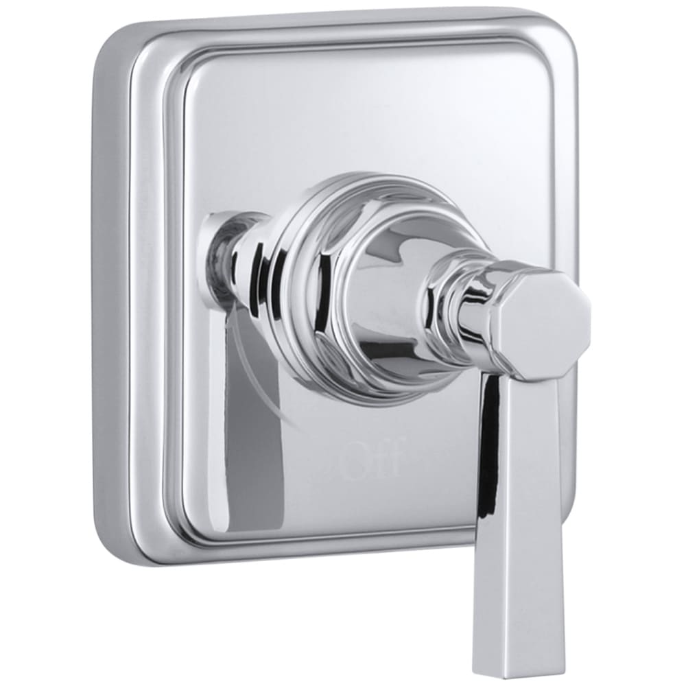 Pinstripe Single Handle Volume Control Trim with Metal Lever Handle