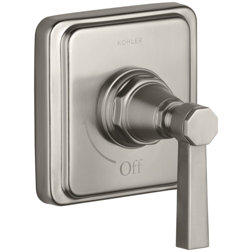 Pinstripe Single Handle Volume Control Trim with Metal Lever Handle