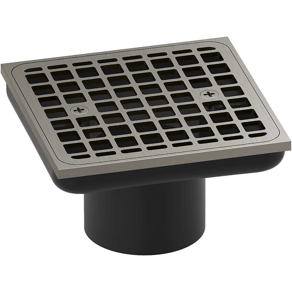 Clearflo Square Brass Tile-in Shower Drain (Drain Body Not Included)