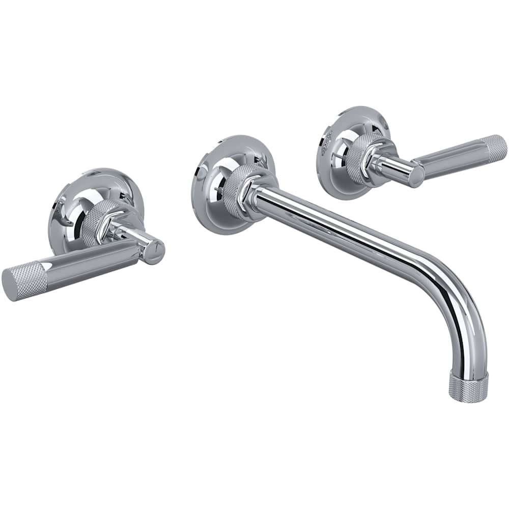 Graceline 1.2 GPM Wall Mounted Widespread Bathroom Faucet