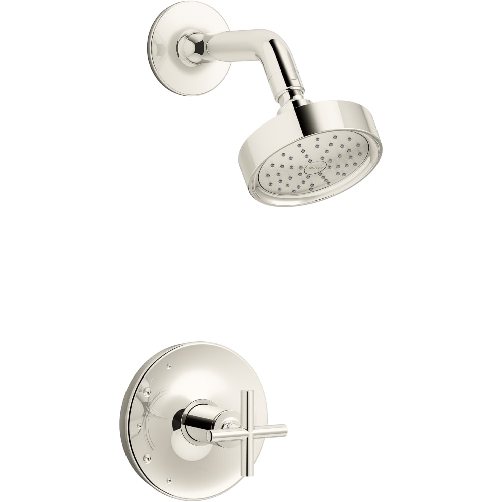 Purist Shower Only Trim Package with 1.75 GPM Single Function Shower Head with MasterClean and Rite-Temp Technologies