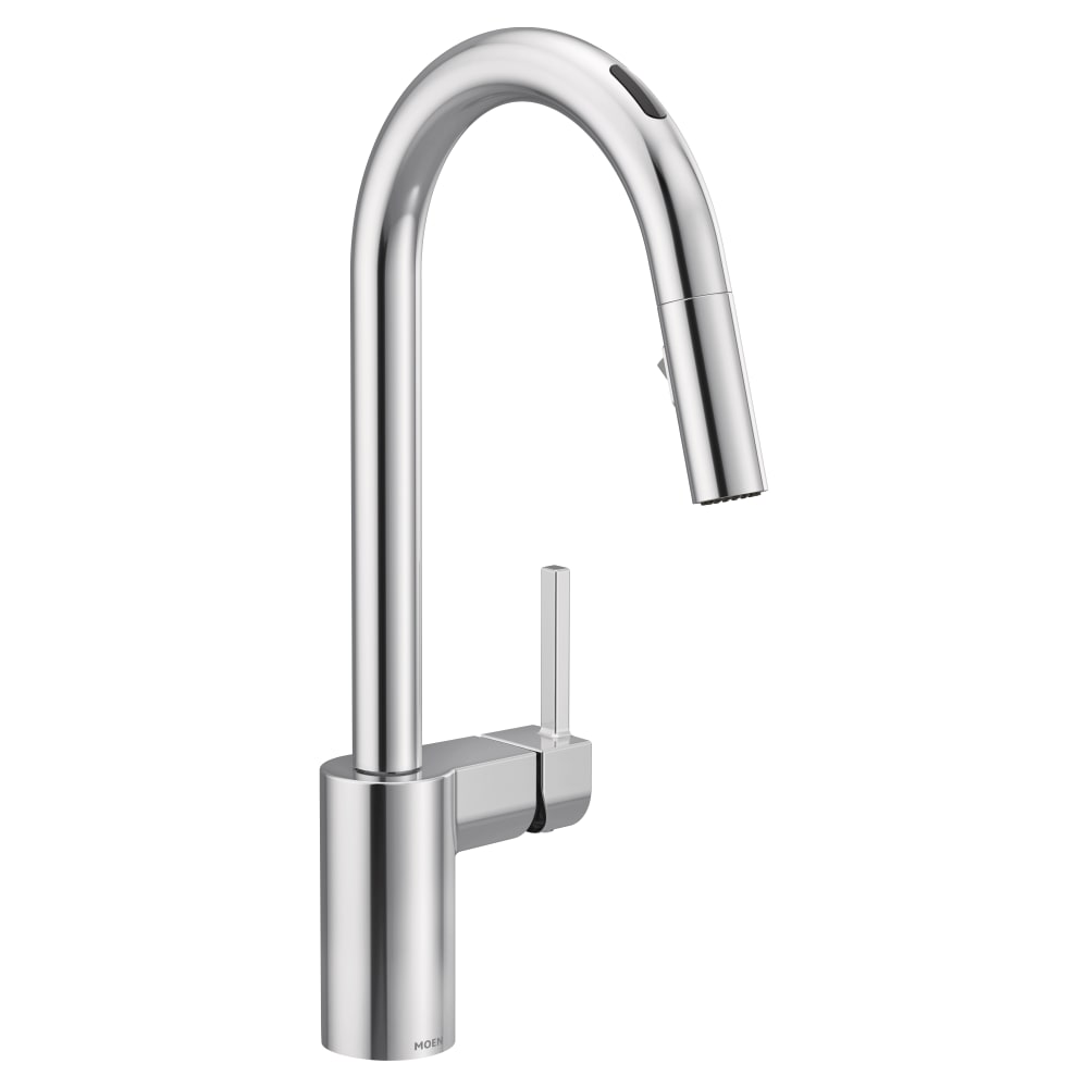 Moen Align Smart Faucet 1.5 GPM Single Hole Pull Down Kitchen Faucet with Voice Control Chrome