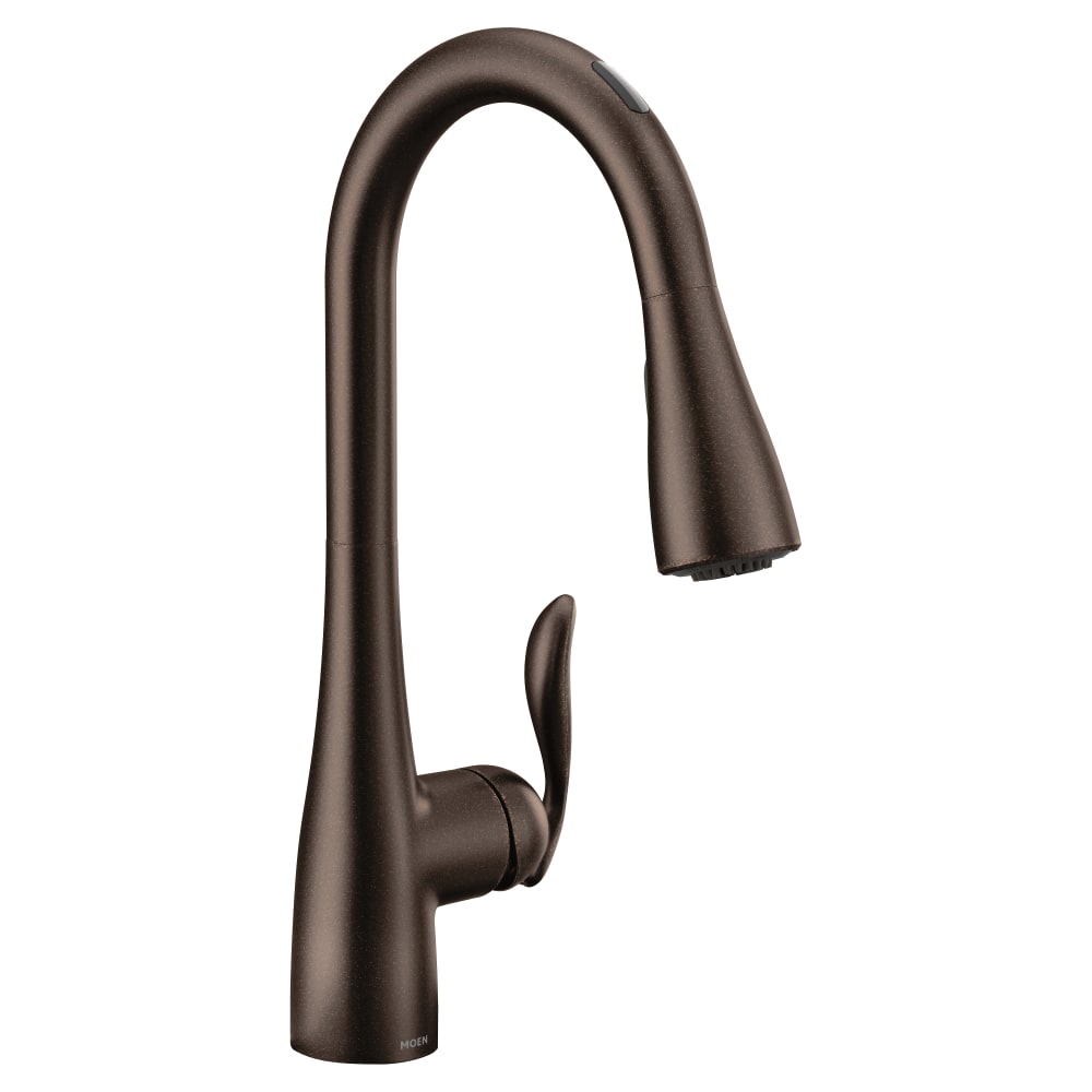 Moen Arbor Smart Faucet 1.5 GPM Single Hole Pull Down Kitchen Faucet with Voice Control Oil Rubbed Bronze