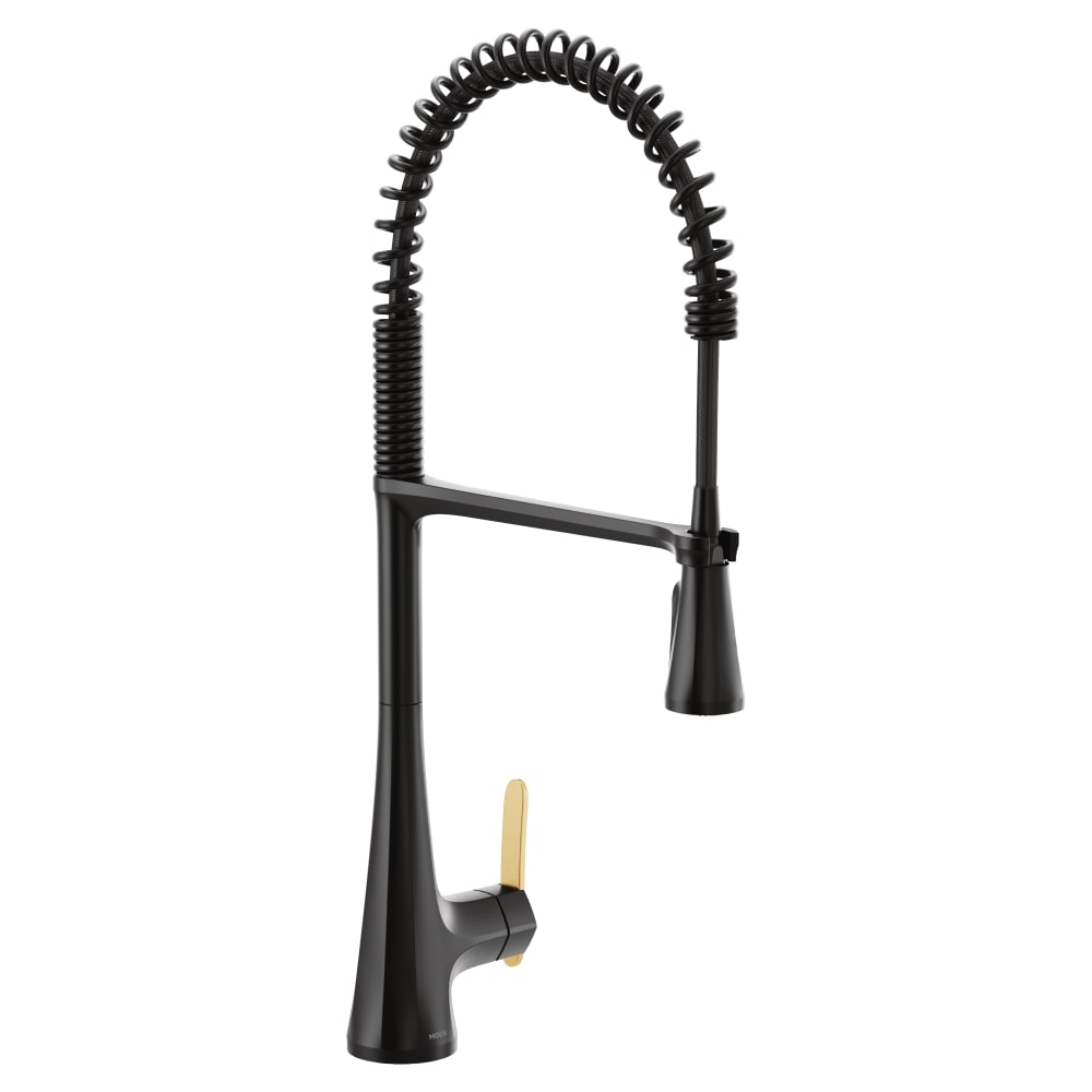 Moen Align Floor Mounted Tub Filler with Built-In Diverter - Includes Hand Shower Brushed Nickel