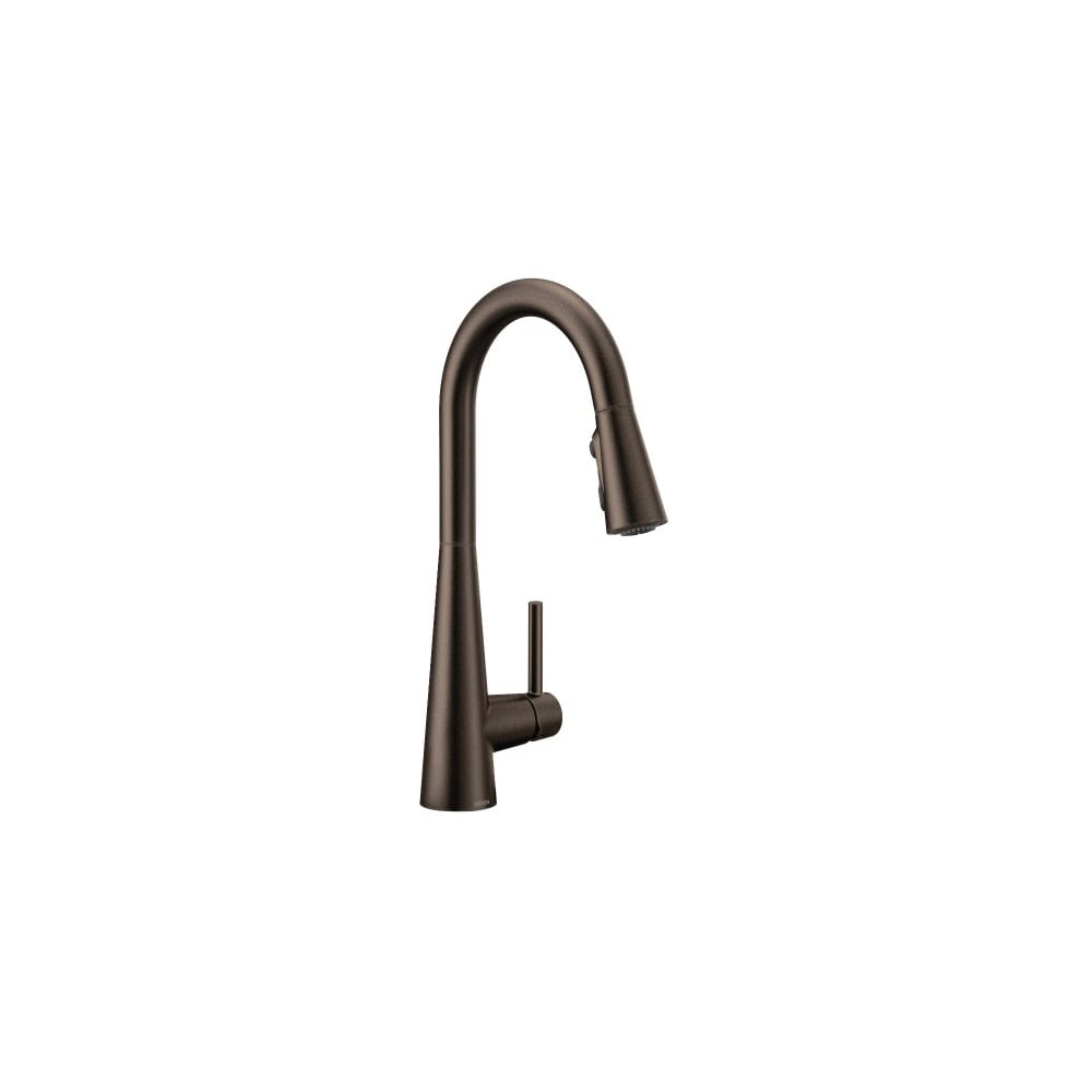 Moen Sleek 1.5 GPM Single Hole Pull Down Kitchen Faucet - Includes Escutcheon Oil Rubbed Bronze