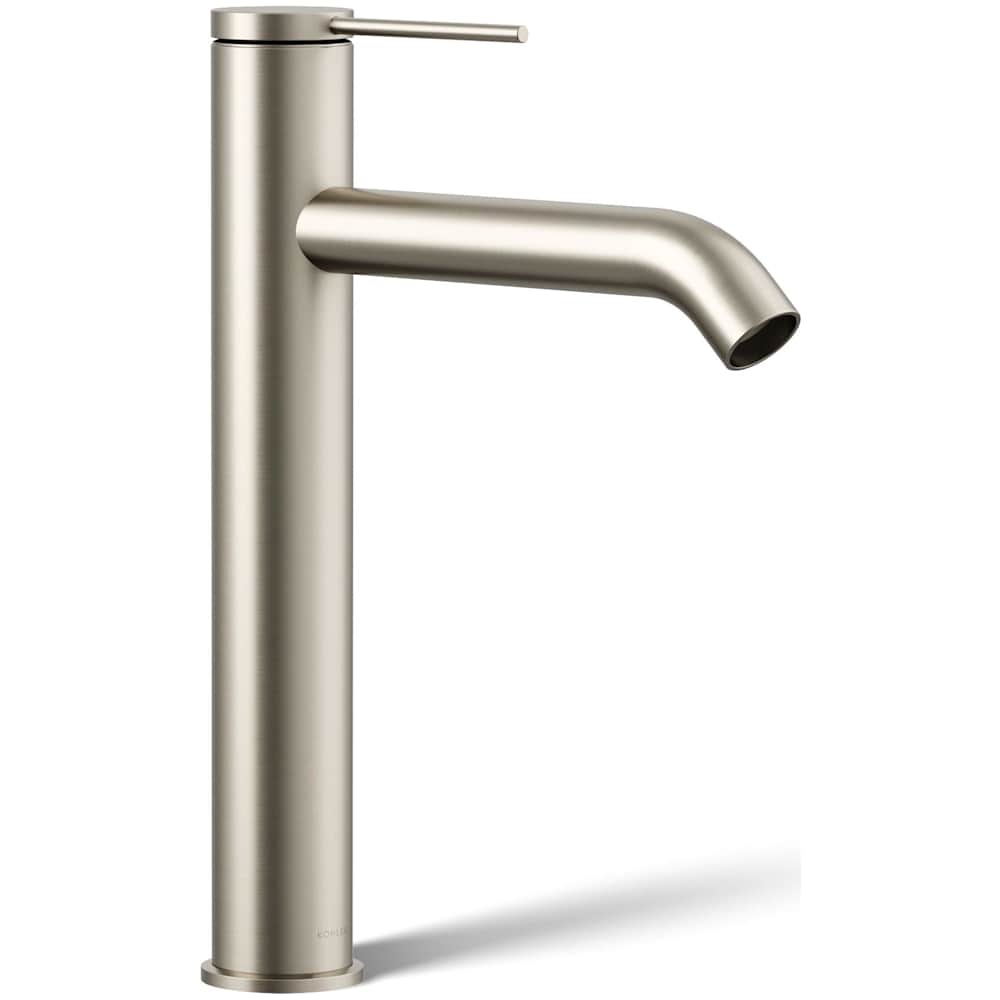 Components 1.2 GPM Vessel Single Hole Bathroom Faucet with Pop-Up Drain Assembly