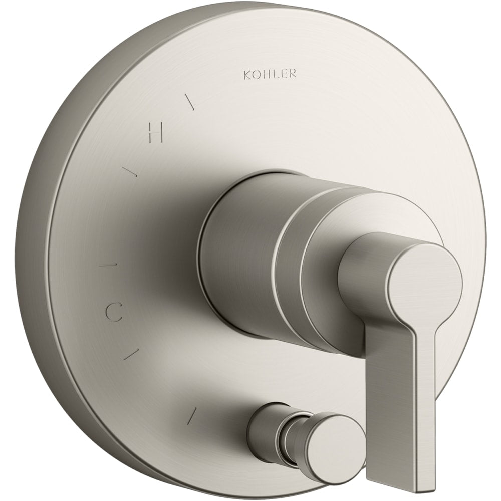 Components Two Function Pressure Balanced Valve Trim Only with Single Lever Handle and Integrated Diverter - Less Rough In