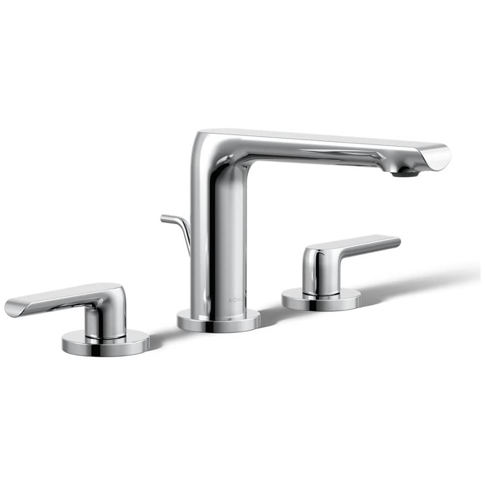 Avid 0.5 GPM Widespread Bathroom Faucet with Pop-Up Drain Assembly