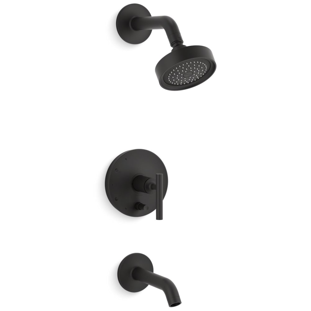 Purist Tub and Shower Trim Package with 2.5 GPM Single Function Shower Head with Rite-Temp Technology