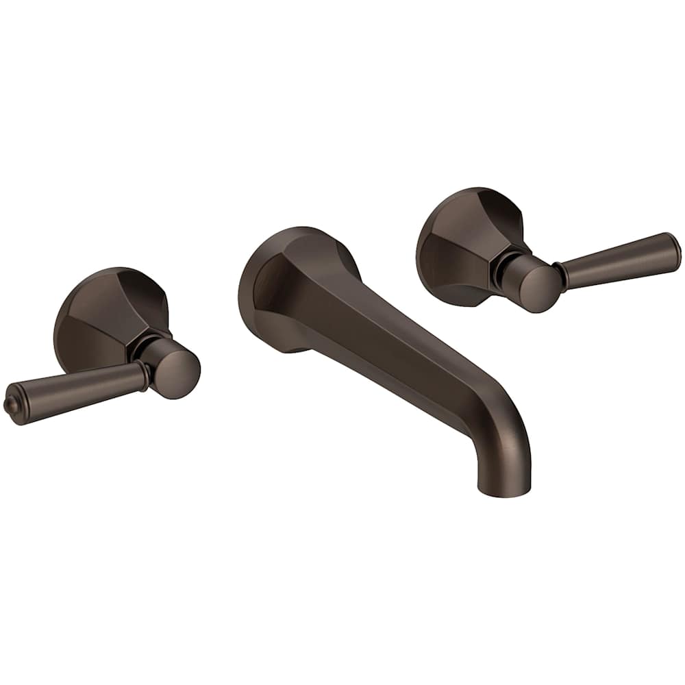 Metropole 1.2 GPM Wall Mounted Widespread Bathroom Faucet with Lever Handle