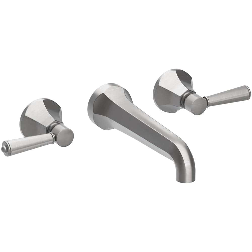 Metropole 1.2 GPM Wall Mounted Widespread Bathroom Faucet with Lever Handle