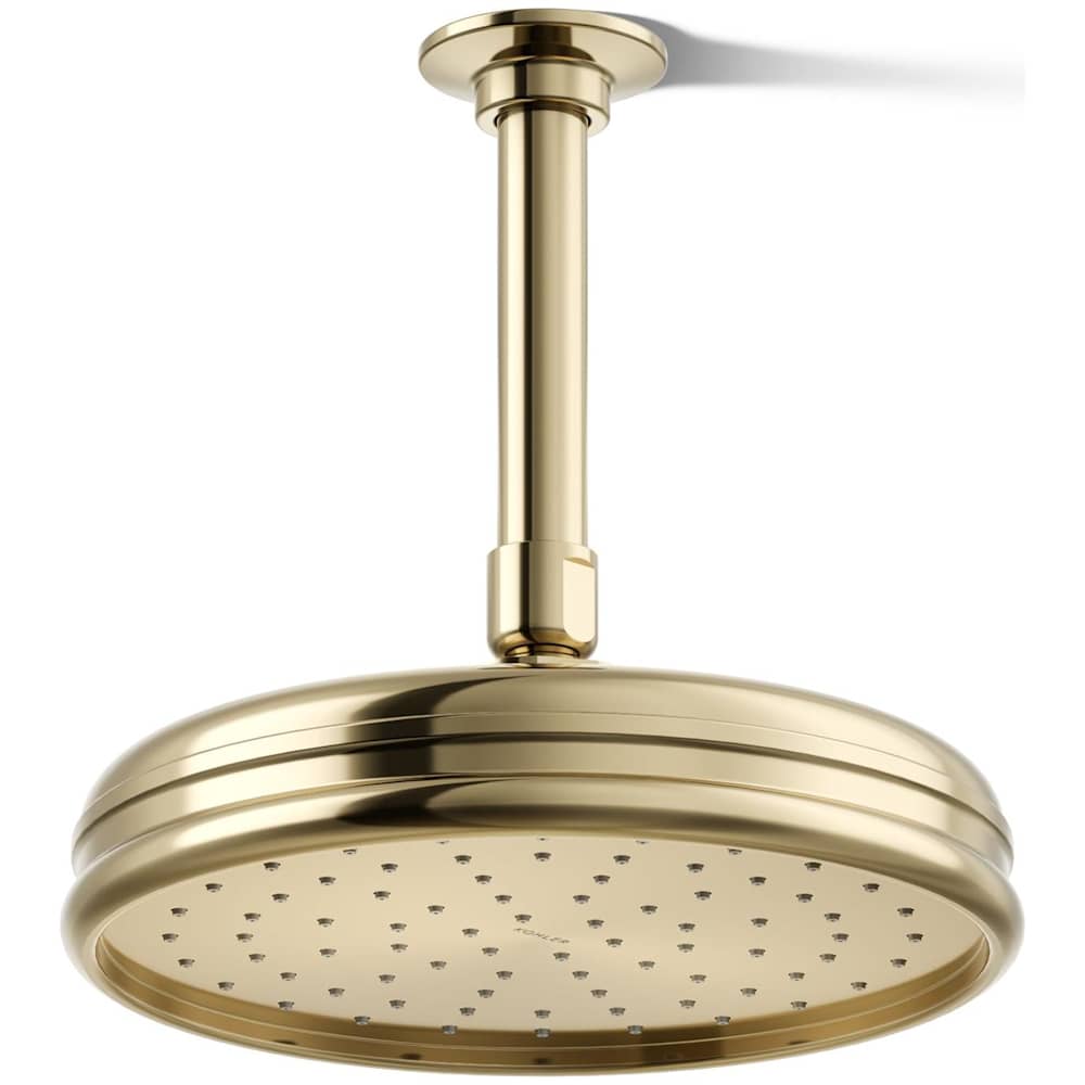 Traditional Round 8" Single Function 1.75 GPM Rainhead with MasterClean Sprayface and Katalyst Air-Induction Technology