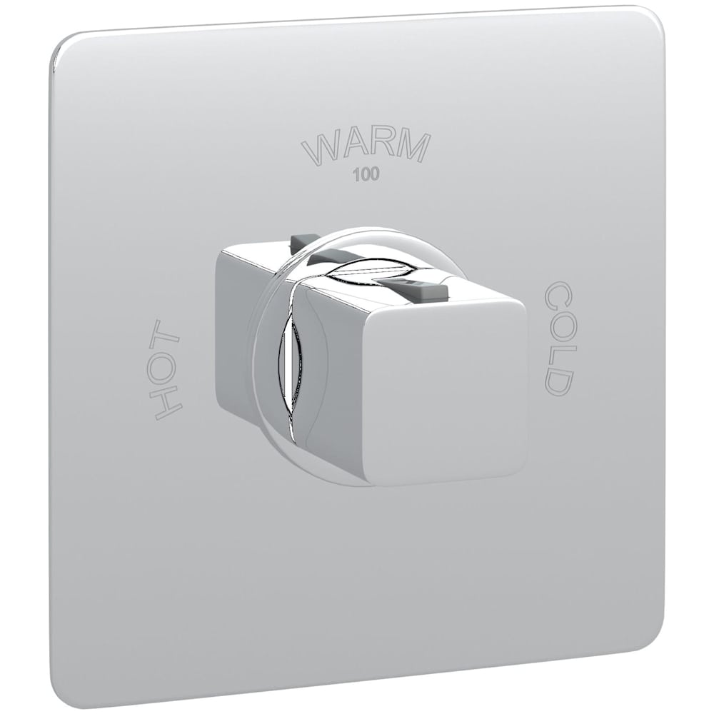 Quartile Thermostatic Valve Trim Only with Single Knob Handle - Less Rough In
