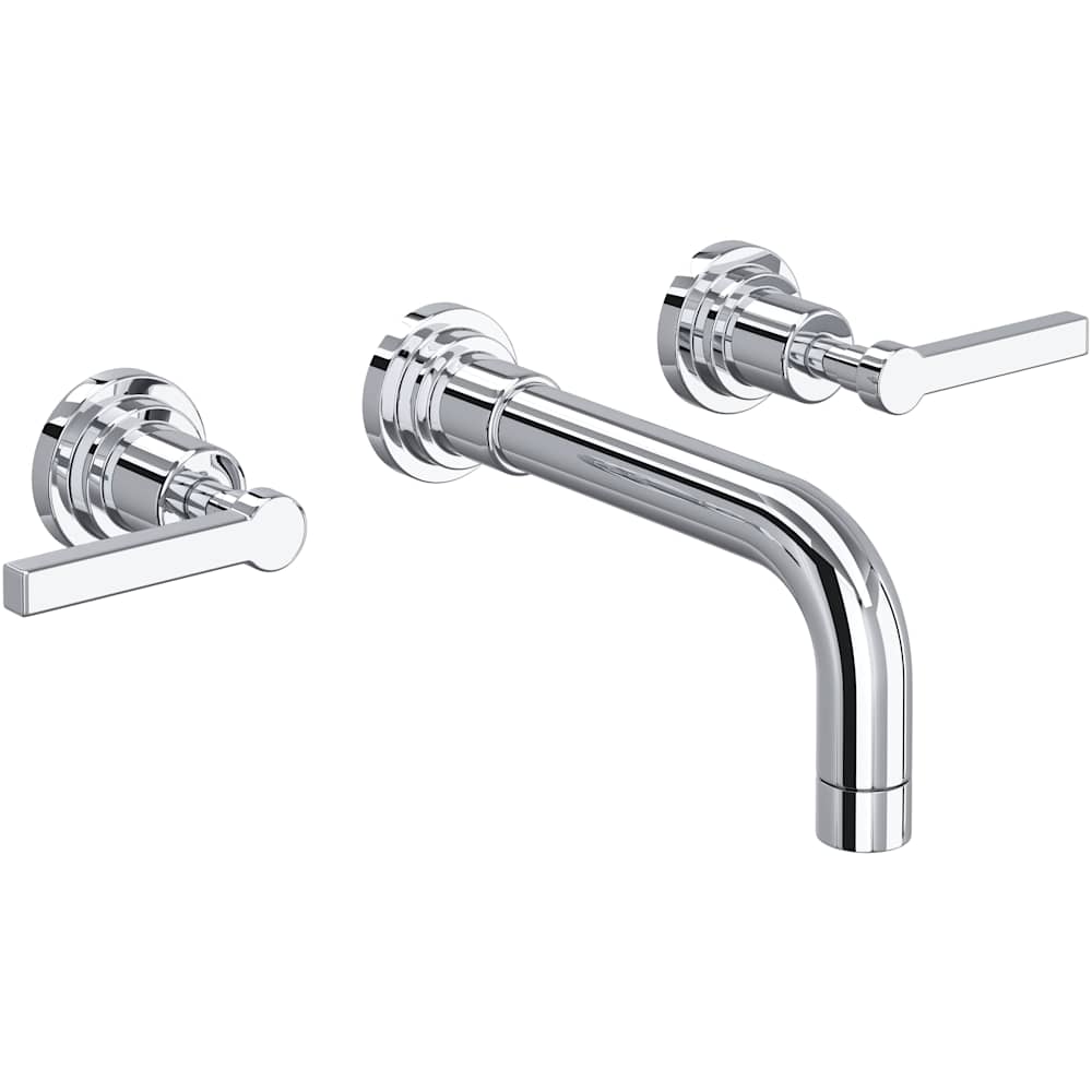 Lombardia 1.2 GPM Wall Mounted Widespread Bathroom Faucet